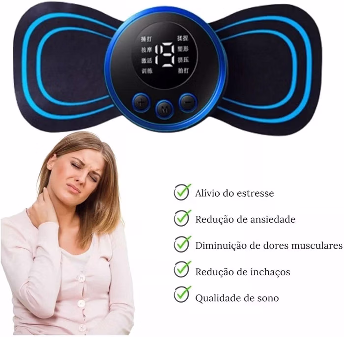RelaxUp segurado na mão, mostrando o tamanho compacto